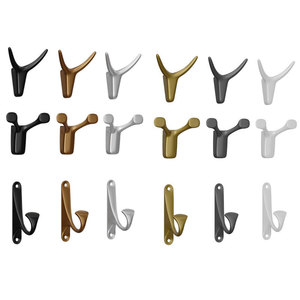 Baina Hardware Aluminum Alloy <b>Wall</b> <b>Hooks</b> Modern Animal Shape Rust Resistant Coat Hat <b>Rack</b> For Bathroom Cabinet Door - Product Image 1