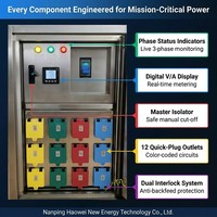 Tableau de transfert d'urgence et boîte de distribution 250A en acier inoxydable à connexion rapide IP54 380V pour l'entretien industriel