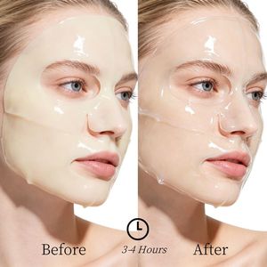 Mascarilla de Colágeno con Cúrcuma en Oferta, Mascarilla Facial de Biocolágeno con Ácido Kójico, Hidratante, OEM ODM - Product Image 2