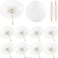 Parasol en bambou blanc vierge 60/84 cm pour peinture DIY, décoration de mariage, douche nuptiale, accessoire photo, cadeau de fête