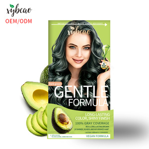 Tinte para el Cabello Verde <span class=keywords><strong>Oscuro</strong></span> en Crema, Larga Duración, Cobertura Total de Canas, Brillo Vibrante, Suave, Antiencrespamiento, Uso Profesional en Salón, OEM ODM - Product Image 1