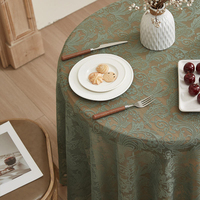 Nappe de table tissée en dentelle florale de luxe nordique, antidérapante, anti-huile, résistante à la chaleur, écologique, personnalisable pour fêtes, mariages et banquets