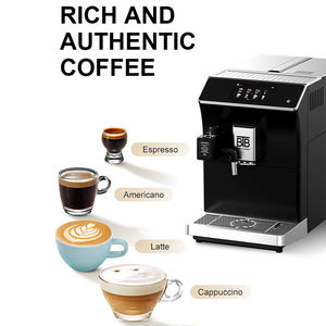 Cafetera automática para el hogar, máquina de café larga con leche caliente, agua, vapor latte, capuchino, con función de calentamiento de tazas, 16 tipos - Product Image 1