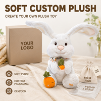 Fabricant OEM/ODM de jouets en peluche personnalisés Lapin Carotte de Pâques, directement de l'usine, pour marques de distributeurs et commandes en gros