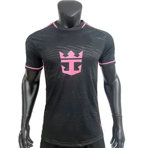 kids pink 2023 messi inter miami pink black soccer jersey original club quality