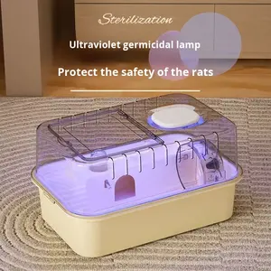 Cage à <span class=keywords><strong>hamster</strong></span> de petite taille, cage à souris de luxe bon marché, villa, acrylique, anti-évasion, transparente, style moderne, portable, utilisation en intérieur, vente en gros - Product Image 1