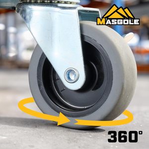 Asiento Rodante Ajustable de 5 Ruedas para Mecánico, con Acolchado, para Taller, Garaje y Reparación de Automóviles, Suministro de Fábrica - Product Image 4