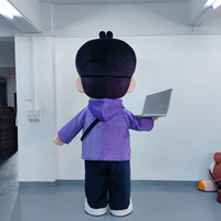 Jouets en peluche personnalisés de haute qualité, mascotte de dessin animé, cosplay adulte, avec peluche super douce, costume d'Halloween fait main à partir de conception photo