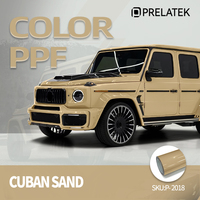 Film de protection de peinture automobile Prelatek TPU PPF 7,5 mil auto-réparant, effet sable des Caraïbes, brillant, couleur sable de Cuba, film de protection de peinture à changement de couleur