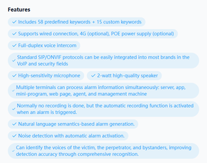 Dispositivo <span class=keywords><strong>de</strong></span> Alarma <span class=keywords><strong>de</strong></span> Emergencia Antiparónasco 86 Box AI con Llamada <span class=keywords><strong>de</strong></span> un Clic, Intercomunicador <span class=keywords><strong>de</strong></span> <span class=keywords><strong>Voz</strong></span>, Sistema <span class=keywords><strong>de</strong></span> Seguridad para Escuelas, Hogares <span class=keywords><strong>de</strong></span> Ancianos y Cuidado <span class=keywords><strong>de</strong></span> Personas Mayores - Product Image 3