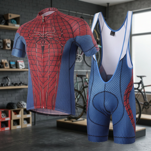 Maillot de cyclisme et cuissard Spider-Man personnalisés Shemax - Product Image 2