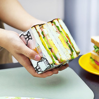 Papier d'emballage en aluminium imprimé personnalisé, en nid d'abeille, jetable, résistant à la graisse, isolant, pour emballer les hamburgers et les sandwichs