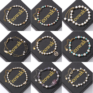 TeoWaki – bracelets de perles pour femmes, délicats, plaqués or 14 carats, chaîne à maillons perlés, cadeaux de bijoux pour anniversaire et noël - Product Image 5
