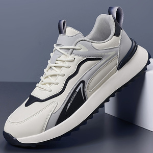 Chaussures de course Guochao, tige en PU, semelle intermédiaire en EVA, semelle extérieure en caoutchouc, doublure en mesh, unisexe, automne, légères, respirantes, baskets décontractées - Product Image 2