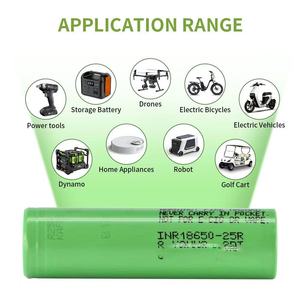 Batería de Iones de Litio 25R 18650 2500mAh 20A LiNiMnCoO2 3.6V-4.2V -20~60 ° <span class=keywords><strong>Cing</strong></span> - Product Image 5