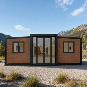 Casa Contenedor Modular Moderna de 20 Pies, Cabaña Prefabricada Impermeable, Expandible, Estructura Resistente, Diseño de Villa, Forma Rectangular - Product Image 1
