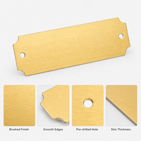Plaques vierges en acier inoxydable pour gravure laser avec vis, durables et montables, pour signalétique industrielle et étiquettes artisanales