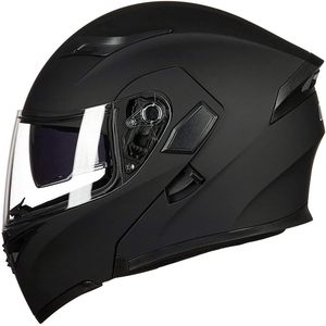 オートバイ安全ヘルメット防風ヘルメットデュアルバイザーフリップアップモジュラーフルフェイスヘルメットDOT6色モデル902 - Product Image 1