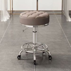 K Chair with pulley rotation and <b>height</b> <b>adjustment</b> nail salon round <b>stool</b> barber shop swivel chair salon specialty - Product Image 6
