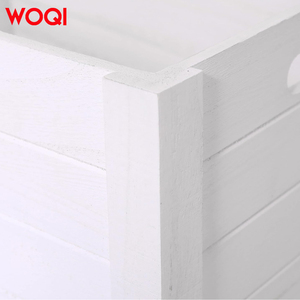 WOQI Set 3 Extra Large Rustic Decorative Boxes Modern <strong>White</strong> <strong>Wooden</strong> Storage <strong>Crates</strong> Handmade Natural Solid Wood Nesting Organizers - Product Image 4