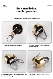 Cloche de <span class=keywords><strong>vélo</strong></span> rétro en cuivre accessoire en acier inoxydable pour VTT équitation <span class=keywords><strong>équipement</strong></span> de cyclisme Dead Fly - Product Image 6