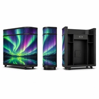 Écran LED d'intérieur tout-en-un 1920x960 P2.0 incurvé GOB mobile, luminosité 600 CD pour centre d'accueil d'entreprise et affichage de marque