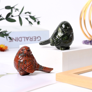 งานแกะสลักหินธรรมชาติรูปนกคริสตัลสำหรับตกแต่งบ้าน ขายส่ง - Product Image 2