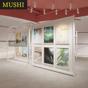Étagère d'exposition en métal réglable personnalisée pour les expositions d'art muséales, support <span class=keywords><strong>de</strong></span> peinture personnalisé pour les musées d'art - Product Image 2