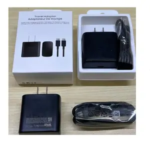 TA845 Carregador Cube US EU UK USB-C Adaptador de alimentação 45W tipo-c cabo para Samsung S23 S21 + S20 A34 A54 Chargeur Block