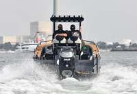 Bateau de pêche en aluminium à console centrale de 20 pieds (6 m), petit yacht avec moteur
