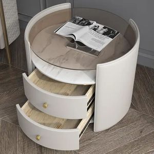 Home Furniture Blue Tooth Speaker Smart Bed Side Table Bedroom Modern Antique Silver Night Stand Smart Nightstand <strong>Bedside</strong> - Product Image 5