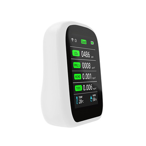 เครื่องตรวจจับ PM2.5 PM10 TVOC CO2 ฟอร์มาลดีไฮด์แบบพกพาขนาดเล็ก เซ็นเซอร์ตรวจวัดมลพิษในอากาศภายในอาคาร เครื่องตรวจสอบคุณภาพอากาศสำหรับบ้านและสำนักงาน - Product Image 2