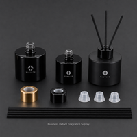 Vente en gros de diffuseurs en verre décoratifs de 100 ml et 150 ml, vase pour la maison et l'hôtel, bouteille en verre d'aromathérapie, logo personnalisé disponible