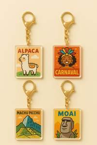 <b>Custom</b> Shape Acrylic Keychain Transparent Pendant Promotional Logo <b>Key</b> <b>Ring</b> - Product Image 6