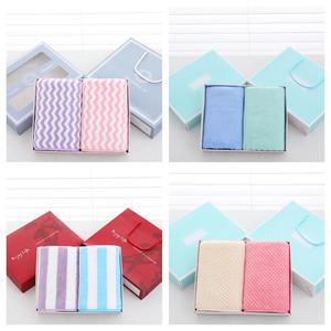 Jin Ao Coral Fleece Towel 300g Plain Weave Wedding <b>Gift</b> <b>Set</b> With Logo - Product Image 5