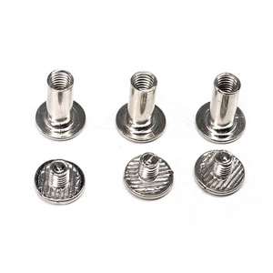 Vis plaquées carbone nickelé <span class=keywords><strong>Rivet</strong></span> à tête plate mâle femelle en aluminium personnalisé Rivets à vis à filetage interne semi-<span class=keywords><strong>tubulaire</strong></span> - Product Image 3