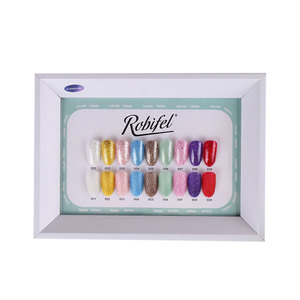 Kit de vernis à ongles en gel UV à effet dégradé, couleur <span class=keywords><strong>bleu</strong></span> <span class=keywords><strong>marine</strong></span> fluorescente, haute pigmentation, Robifel Nail Supplies, vente en gros - Product Image 3