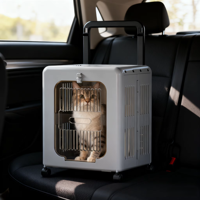 Poussette pliable pour animaux de compagnie, imperméable, 4 roues, respirante, grande capacité, pour voyages en plein air, chiens et chats