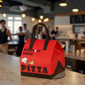 Pizza Takeaway Insulation Backpack Non-Woven Custom Cooler Bags 20-35L Zipper Closure - Product Image 1