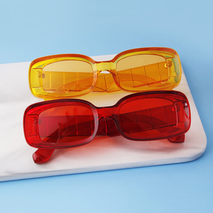 Gafas <span class=keywords><strong>de</strong></span> Sol Cuadradas STORY 2024, Novedad, Color Caramelo <span class=keywords><strong>de</strong></span> Moda, Montura Pequeña con Borde Grueso, Gafas <span class=keywords><strong>de</strong></span> Sol Rectangulares con Borde Grueso para Mujer y Hombre - Product Image 5