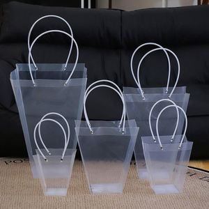 Bolsa de Plástico Transparente OPP de Lujo para Flores, con Tubo de Plástico, para Floristas, Envoltorio para Ramos - Product Image 1