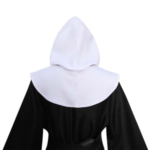 Disfraz de <span class=keywords><strong>monja</strong></span> tradicional de nuevo diseño para mujer adulta, traje de inspiración medieval para mascarada de Halloween inspirada en <span class=keywords><strong>monja</strong></span> de TV y películas - Product Image 3