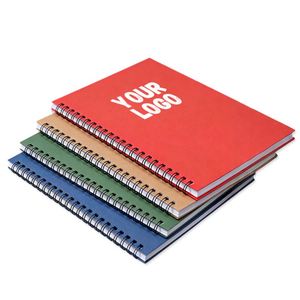 Custom Logo Print Kraft Paper With Printed Spiral Cover Coil A5 Cheap Promotion Notebook - Product Image 1