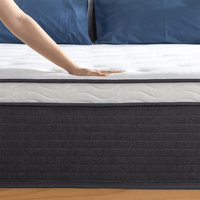 Matelas à ressorts ensachés roulé compressé sous vide en mousse à mémoire de forme rafraîchissante, garantie 10 ans, prix usine, vente en gros