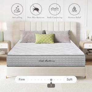 <span class=keywords><strong>Matelas</strong></span> orthopédique à ressorts ensachés avec surmatelas en mousse à mémoire de forme et gel, soulageant la pression, livré en boîte, mobilier de chambre personnalisé - Product Image 2