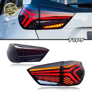 Nouveaux feux arrière rouges TYPY pour Jazz Fit 2021-2024 – Phares arrière LED modifiés avec clignotants dynamiques et feux de jour (DRL) – Ensemble complet pour voiture - Product Image 1