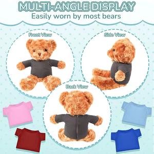 Orsacchiotto di Peluche Personalizzato <span class=keywords><strong>con</strong></span> Maglietta o <span class=keywords><strong>Felpa</strong></span>, Imbottitura in Cotone PP, Unisex, Logo e Motivo Stampabile - Product Image 3