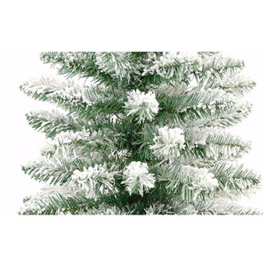 <span class=keywords><strong>Pot</strong></span> de taille personnalisée de haute qualité Arbre de Noël <span class=keywords><strong>en</strong></span> PVC blanc flocké pré-éclairé Arbre de Noël <span class=keywords><strong>en</strong></span> forme de neige - Product Image 3
