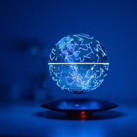 Nouvelle Lampe Étoilée Flottante 2022 14cm Ins 7 Couleurs RVB Galaxie LED Magnétique Lévitante Nuit Étoilée, Cadeau d'Anniversaire