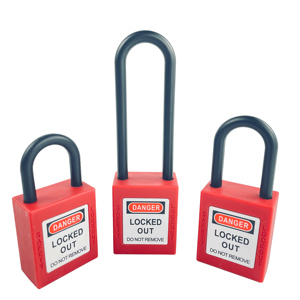 <span class=keywords><strong>Cadenas</strong></span> de sécurité isolé en nylon coloré à <span class=keywords><strong>prix</strong></span> de gros pour vente directe, avec clé maîtresse, codage laser personnalisé et étiquette - Product Image 6